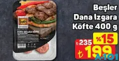 BEŞLER DANA IZGARA KÖFTE 400 G fiyat ve kampanya bilgisi